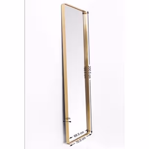 Lustro wiszące CURVE MO 70x200 - mosiądz