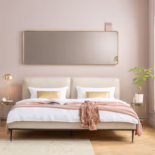Lustro wiszące CURVE MO 70x200 - mosiądz