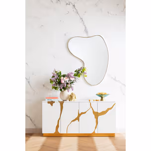 Lustro wiszące SHAPE 110x120 - mosiądz