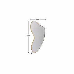 Lustro wiszące SHAPE 110x120 - mosiądz