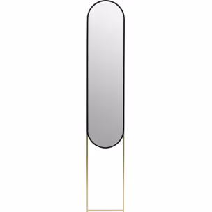 Lustro wiszące ALICE 32x175 - czarny/złoty