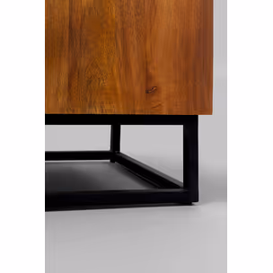Komoda 4-drzwiowa MADEIRA BRIGHT - mango/czarny
