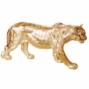 Figura lwicy A453-G 78x16x36 cm - złoty