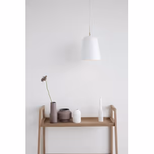 Lampa wisząca metalowa - biały