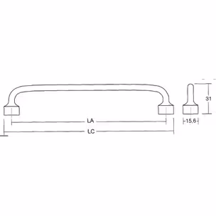 Uchwyt FLOID 0495/192 czarny mat Viefe