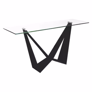 Konsola designerska CT2061B - transparentny/czarny