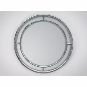 Lustro okrągłe klasyczne 10184 Ø90 cm - srebrny