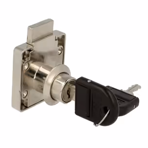 Zamek kwadratowy lewy Siso X-850 MASTER J11 - niklowany / fi 19 mm / klucz łamany