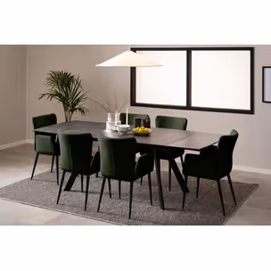 Stół rozkładany BLACKBURN 160/240x97 - czarny