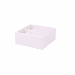Nóżka kwadratowa 6435 - biały mat / wys. 2.5 cm
