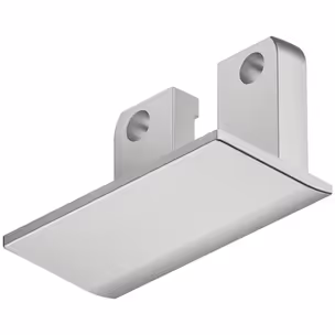 Zaślepka do profilu wpuszczanego LOOX5 1106 z przelotką - srebrny / 1 kpl.