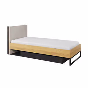 Łóżko TEEN FLEX TF-16 90x200 - hikora naturalna/silk flou