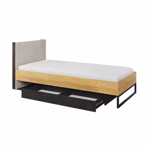 Łóżko TEEN FLEX TF-16 90x200 - hikora naturalna/silk flou