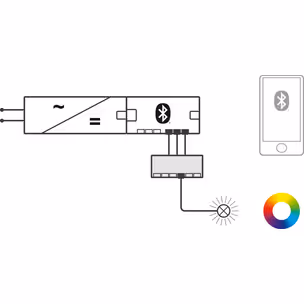 Adapter RGB LOOX5 na 6 wtyków / 12 V / 60 W