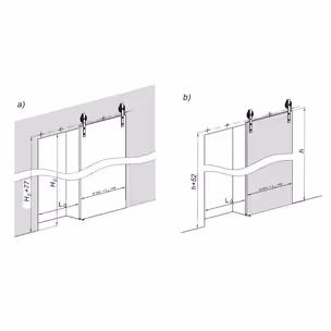 Zestaw DESIGN LINE Izyda IZ20 do 1 drzwi / dł. 190 cm / 100 kg / PROMOCJA