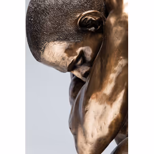 Figurka dekoracyjna NUDE MAN HUG 54 - brązowy