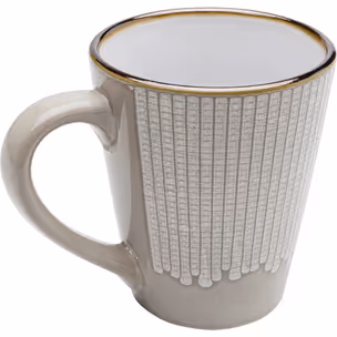 Kubek ceramiczny AMALIA - szarobeżowy