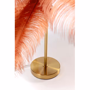 Lampa stołowa FEATHER PALM - rdzawy/złoty