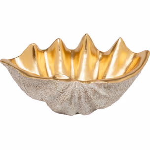 Misa dekoracyjna NOBLE SHELL 41x27 - złoty/srebrny