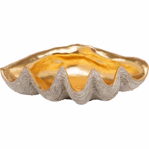 Misa dekoracyjna NOBLE SHELL 41x27 - złoty/srebrny