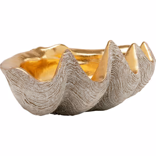 Misa dekoracyjna NOBLE SHELL 41x27 - złoty/srebrny