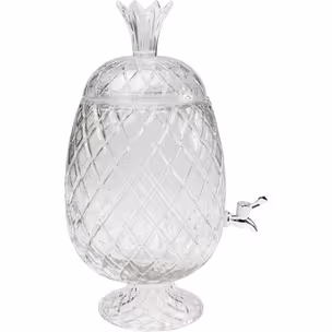 Słoik do napojów z kranikiem PINEAPPLE - transparentny