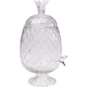 Słoik do napojów z kranikiem PINEAPPLE - transparentny