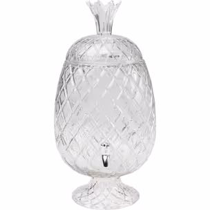 Słoik do napojów z kranikiem PINEAPPLE - transparentny