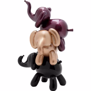 Figurka dekoracyjna ELEPHANT STACK 32 - multikolor