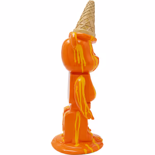 Figurka dekoracyjna GELATO BEAR 40 - pomarańczowy