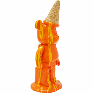 Figurka dekoracyjna GELATO BEAR 40 - pomarańczowy