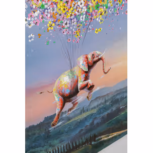 Obraz FLYING ELEPHANT AT NIGHT 120x160