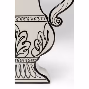 Wazon ceramiczny FAVOLA 24 - biały/czarny
