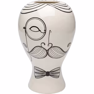 Wazon FAVOLA MEN 30 - biały/czarny