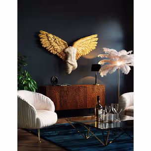 Dekoracja ścienna GUARDIAN ANGEL MALE 124x71 - beżowy/złoty