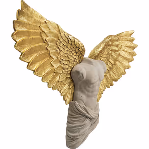 Dekoracja ścienna GUARDIAN ANGEL MALE 124x71 - beżowy/złoty