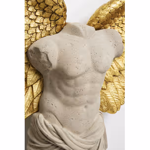 Dekoracja ścienna GUARDIAN ANGEL MALE 124x71 - beżowy/złoty