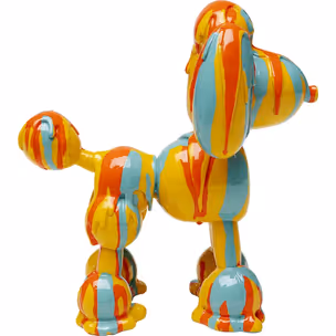 Figurka dekoracyjna pudel DOG HOLI - wielokolorowy