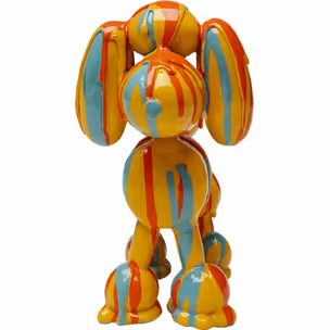 Figurka dekoracyjna pudel DOG HOLI - wielokolorowy