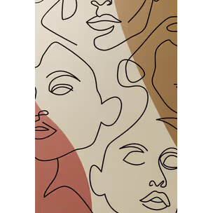 Obraz FACCIA ARTE TRI COLORE 90x120