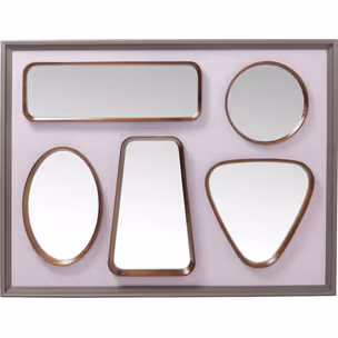 Zestaw luster SHAPES 170x130 - różowy