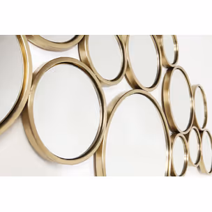 Lustro wiszące BUBBLES 138x93 - mosiądz