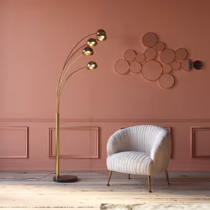 Lustro wiszące BUBBLES 138x93 - mosiądz