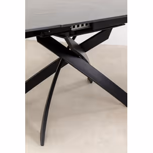 Stół rozkładany TWIST 120-180x90 - czarny