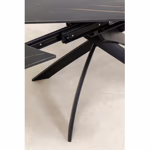 Stół rozkładany TWIST 120-180x90 - czarny