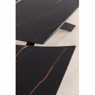 Stół rozkładany TWIST 120-180x90 - czarny