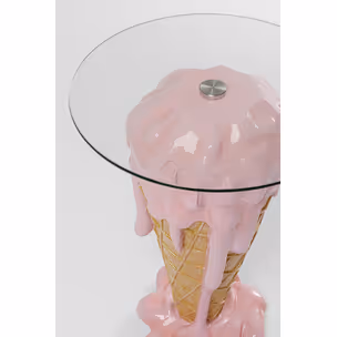 Stolik pomocniczy ICECREAM 48 - różowy/beżowy