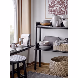Taboret BILBO 30x44 cm - czarny