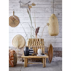 Lampa wisząca bambusowa EVERT - naturalny