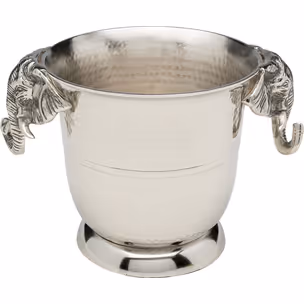 Cooler do wina HAPPY ELEPHANTS - srebrny